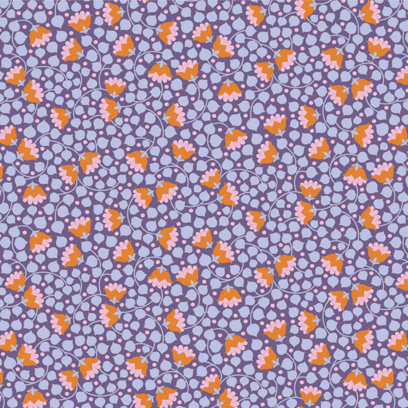 Tilda Patchwork Stoff Baumwolle - Wallflower - Bellflower - Thristle